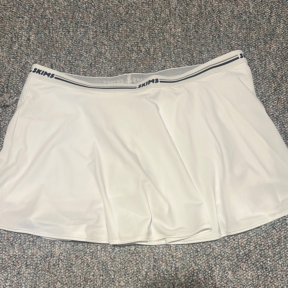 Skims White Tennis Skirt
